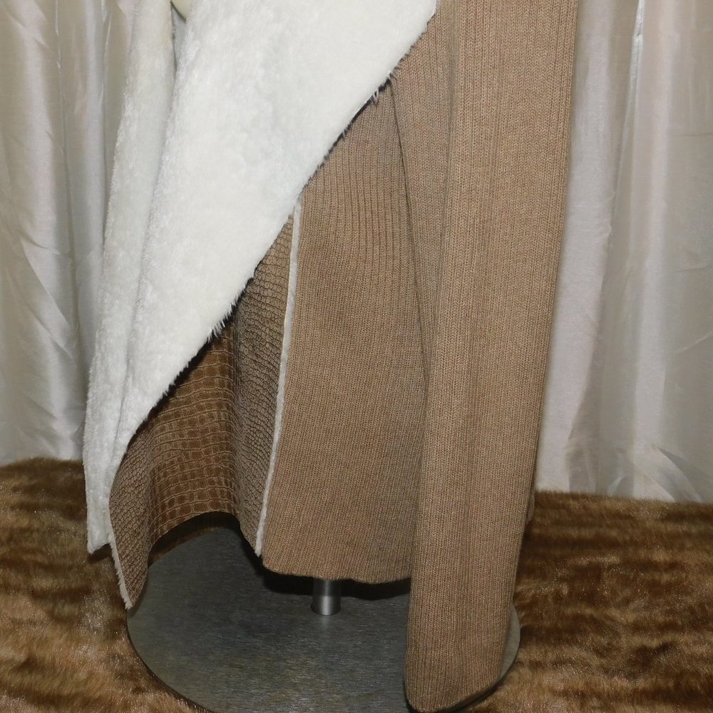 Alfred Dunner Cardigan Crocodile Print Open Front - image 4